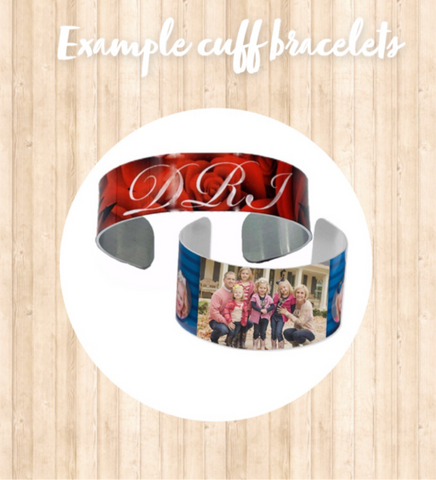 Personalised cuff bracelets