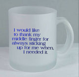 Personalised Frosted Glass Mug