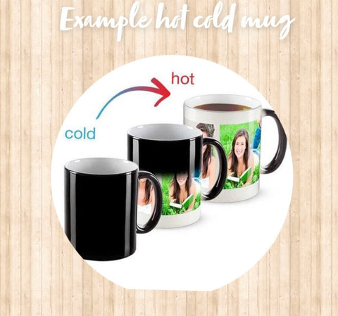 Magic hot/cold personalised Mugs