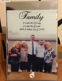 Personalised photo glass mirror frame
