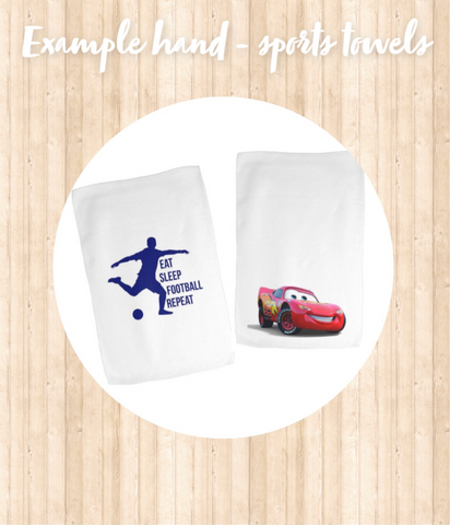 Personalised hand towels / sports towels