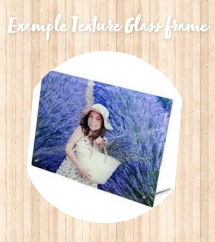 Personalised photo Texture Glass frame
